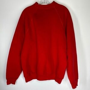 Discus Athletic Red Raglan Sleeve Crewneck Sweatshirt XL